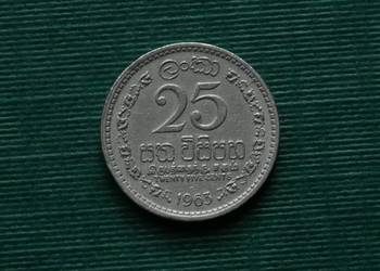 CEJLON - 25 centów, 1963r