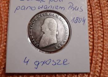 moneta srebrna Śląska za panowania pruskiego z 1804r