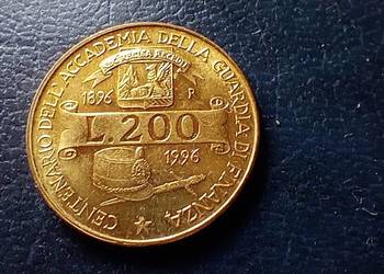 Stare monety 200 lir 1996 Włochy
