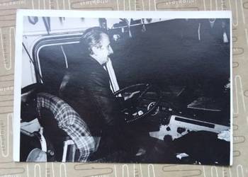 Kierowca autobusu San / zdjęcie / foto/  Jelcz/ autobus / ogórek/