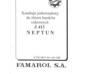 NEPTUN Z413 kombajn katalog częsci