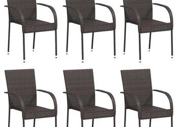 vidaXL Sztaplowane krzesła ogrodowe, 6 szt.(SKU:310086)