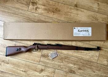 Replika ASG Kar98 Double Bell sprężynowy kolba z tworzywa