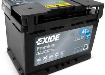 Akumulator Exide Premium 61Ah 600A PRAWY PLUS | AUDI BMW VW