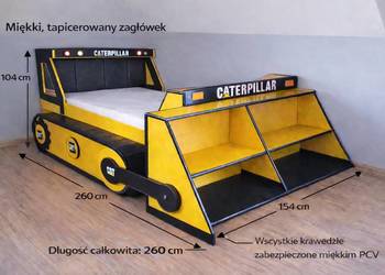 Łóżko dziecięce koparka 120x200 Fabryka Snów
