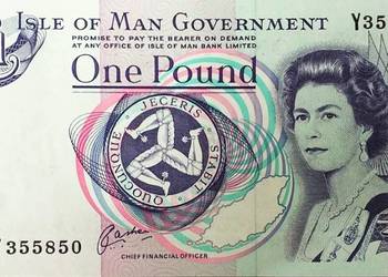 WYSPA MAN 1991-1 FUNT-P40b UNC.Gratis wysyłka !