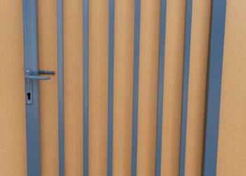 Furtka Bramka Ocynk + mal. proszkowo 90 x 165 + słupki 180