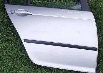 Drzwi do bmw e46 prawy tył Titan  silwer z szybą  bez mechanizmu podnośnika