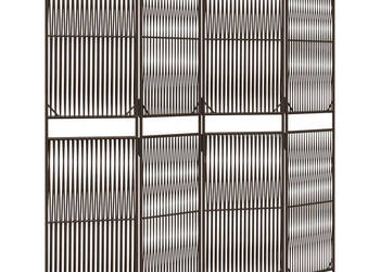 Parawan 4-panelowy brązowy polirattan WM-365377