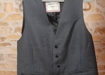 (XL) Howick/ Szara, biznesowa kamizelka garniturowa z Londynu (XL) Howick/ Szara, biznesowa kamizelka garniturowa z Londynu