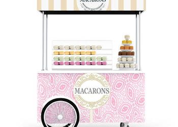 Mobilne Stoisko Promocyjne Wózek na Eventy, Degustacje, Sampling