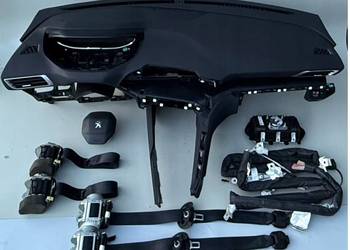 PEUGEOT 3008 AIRBAG DESKA PODUSZKI PASY KOMPLET DEMONTAŻ 100% ORYGINAŁ