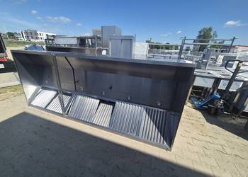 OKAP GASTRONOMICZNY NAWIEWNO-WYWIEWNY Z FILTRAMI 300/120/45