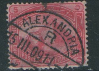 Zn. Egipt MI 38 a  kas 1886 Aleksandria