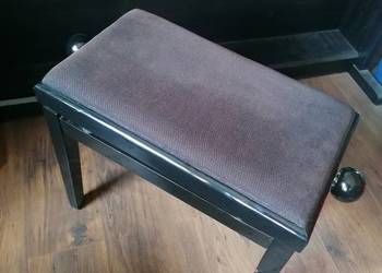 Ława / stołek drewniany do pianina z regulacją