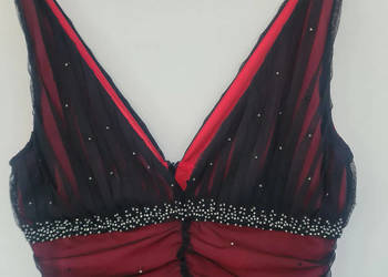 luksusowa koktajlowa sukienka S/M/L midi