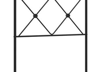 Metalowe wezgłowie czarne 75 cm WM-376528