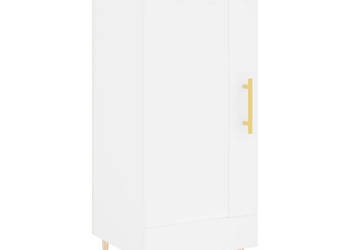 Szafka biała 345x34x90 cm materiał drewnopochodny WM-830428