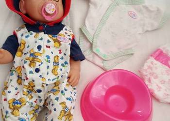 lalka baby born z ubrankami duży zestaw - 16 elementów