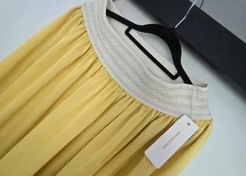 Spódnica letnia długa oversize banan żółta