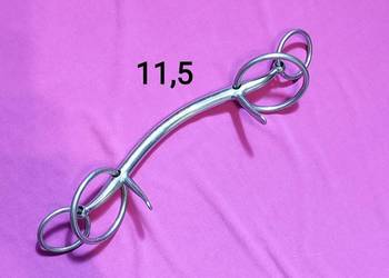 Wędzidło zaprzęgowe anatomiczne proste nie łamane 11,5 cm - starszy model