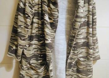 Świetna Bluza moro kaptur, pasek, kieszenie 42/44 Świetna Bluza moro kaptur, pasek, kieszenie 42/44