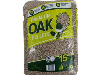 Pellet dębowy OAK 6 mm wysoka kaloryczność 19 Mj/kg Super Jakość