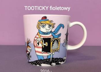 Muminki KUBEK Moomin Arabia Finland - TOOTICKY fioletowy - z naklejką