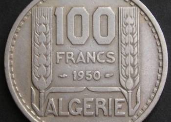 ALGIERIA 100 FRANKÓW 1950
