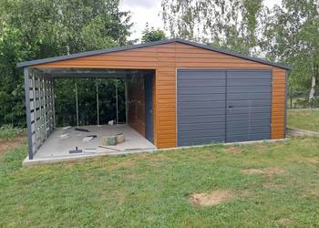 Garaż blaszany, WIATA. WZMOCNIONY PROFILAMI. Producent. Cała Polska