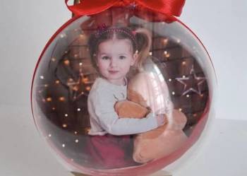 Bombka ze zdjeciem na stojaku