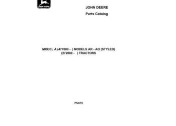 JOHN DEERE A AR-AO KATALOG CZESCI