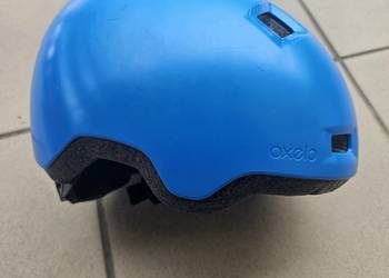 Niebieski kask Oxelo Decathlon r. 52-54