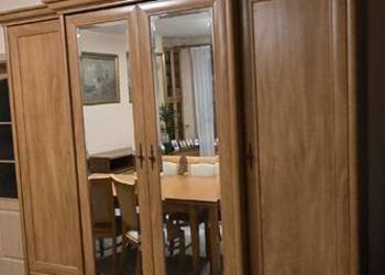 Duży zestaw mebli klasycznych – witryny + szafa z lustrem | komplet