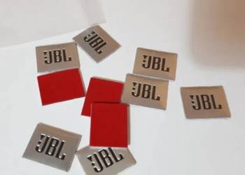 NOWY kwadratowy znaczek JBL emblemat logo klejane