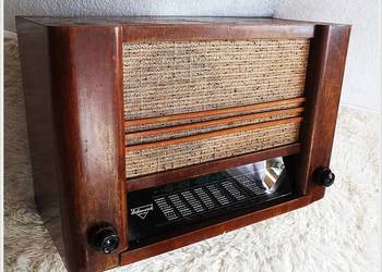 Stare Radio lampowe OLYMPIA Sachenwerk 502W z lat 50-tych