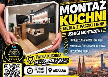 Montaż mebli, kuchni | IKEA/Leroy/Castorama | kompleksowo od A do Z