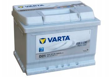 Akumulator 61Ah 600A EN VARTA Silver Dynamic D21 Akumulator 61Ah 600A EN VARTA Silver Dynamic D21