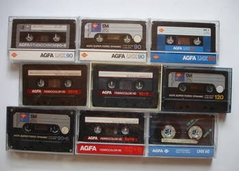 KASETY magnetofonowe AGFA (używane)