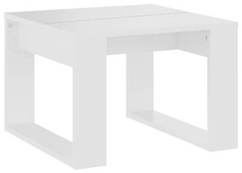Stolik boczny biały 50x50x35 cm materiał drewnopochodny WM-808621