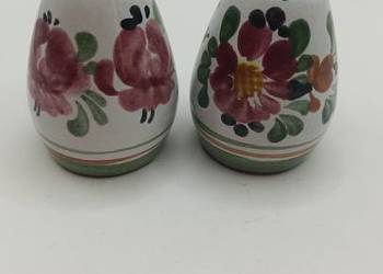 Ceramiczny zestaw na sól i pieprz ręcznie malowane