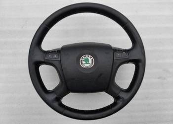 Skórzana Kierownica Multifunkcyjna Skoda Octavia II 3U0419091J