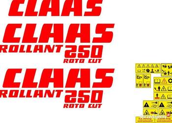 naklejki claas rolant 250 roto cut