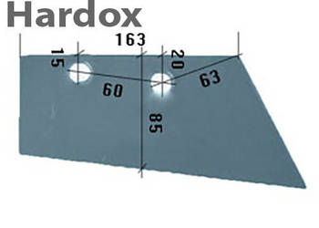 Lemiesz przedpłużka HARDOX 27150101/P do pługa RABEWERK