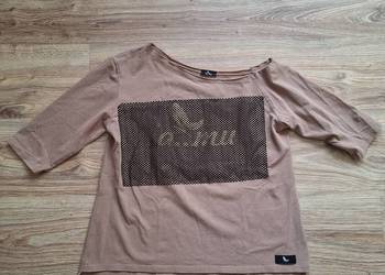 Świetna brązowa bluzka na jedno ramię La.mu 40 bawełna streetwear