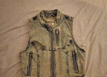 jeansowy bezrękawnik