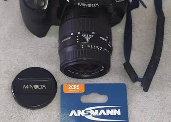 Minolta Dynax 500si + obiektyw Sigma 28-80 mm