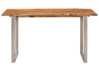vidaXL Stół jadalniany, 140x70x76 cm, lite drewno akacjowe(SKU:286478)