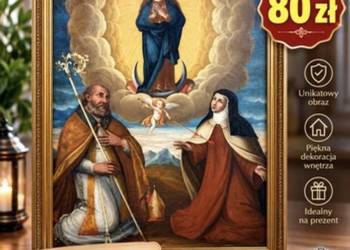 Barokowe malowidło religijne format A3