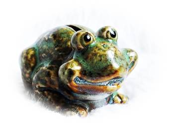 Żabka - skarbonka Kolekcjonerska figurka Na szczęście!